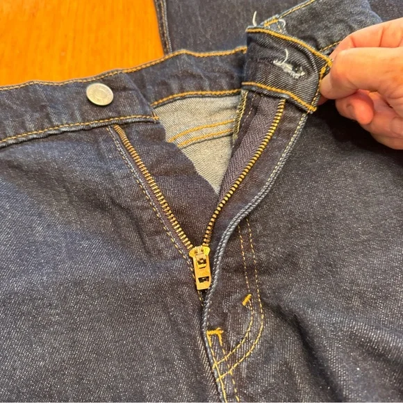 Levi's Mens 511 Jeans - 045114534 - Dark Wash Blue - frayed bottoms 36 x 30 - Picture 8 of 16